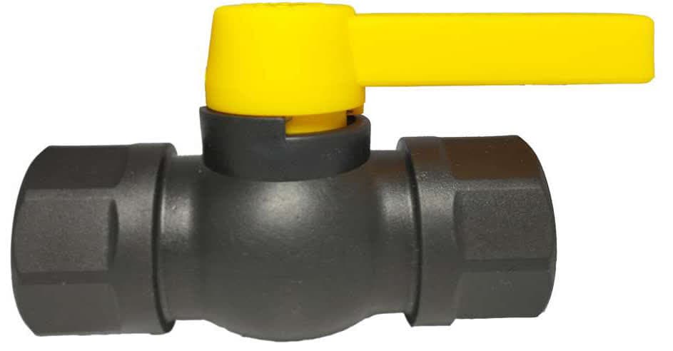 شیر توپی دسته پلیمری 1inch جی اب سام