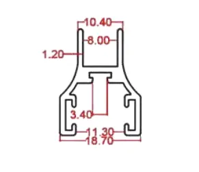 پروفیل درزگیر دولب کوپال